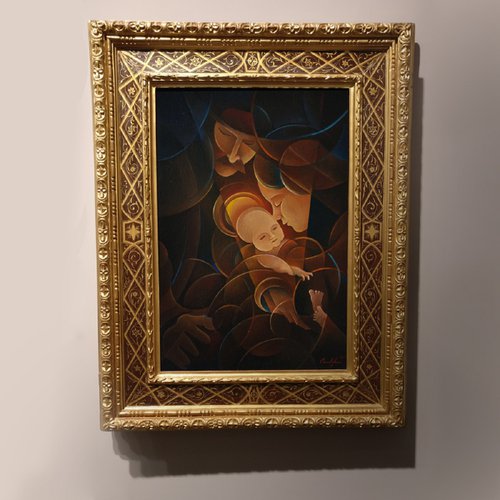 "Sagrada familia" - Oil on canvas, 40 x 60 cm - Op.120 (2020) by Martin Cambriglia