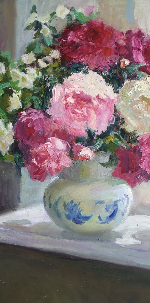 Peonies and Jasmine by Olga Samar