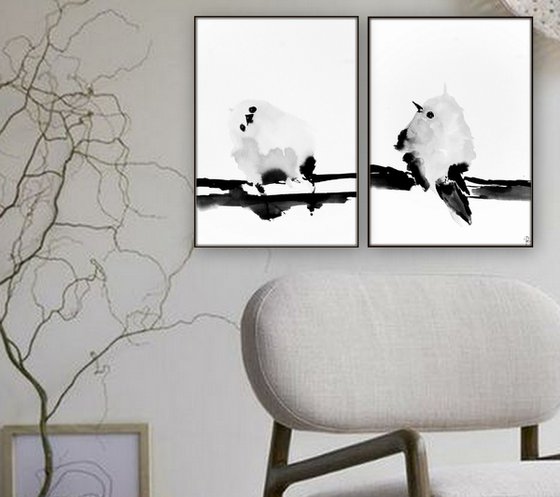 2 Original Watercolor Artworks.