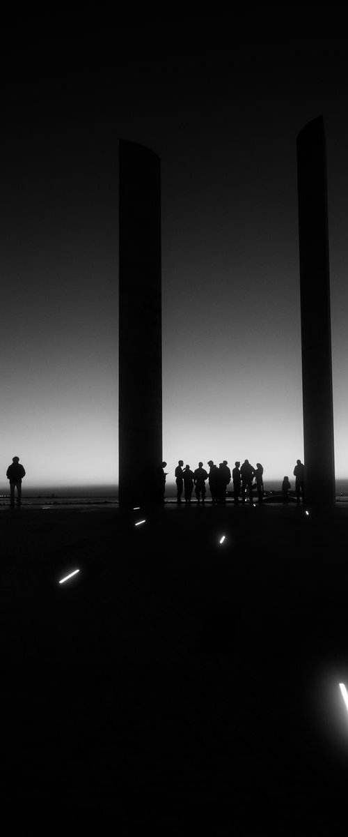 Sunset in Lisbon, Champalimaud Nº4 in BW by Guilherme Pontes