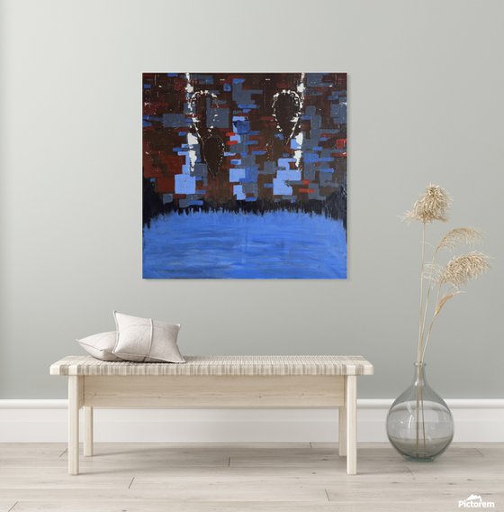 Two Figures Above Water