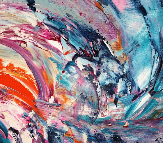 Turquoise magenta Whirl A 1