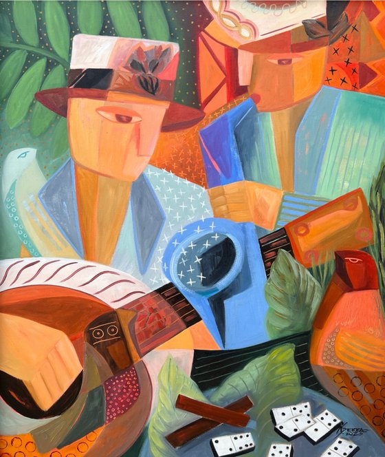 Songs, Stories, Shared Time Music Themed Art