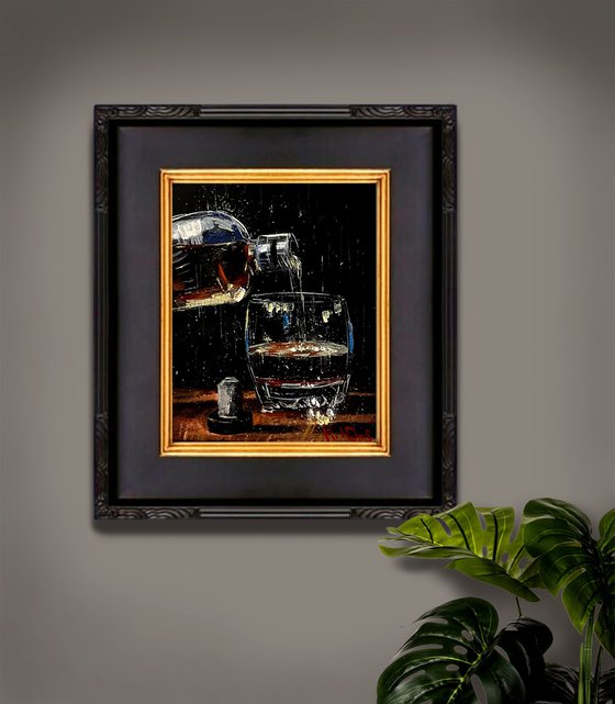 wine glasses with bottle #4