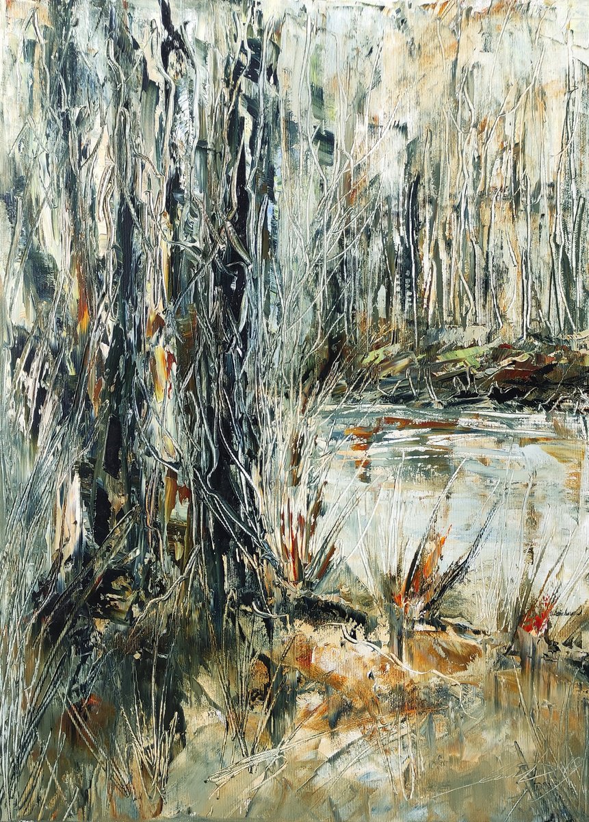 In The Forest By Yana Dulger, 16 X 22, Artwork For Sale On Artfinder
