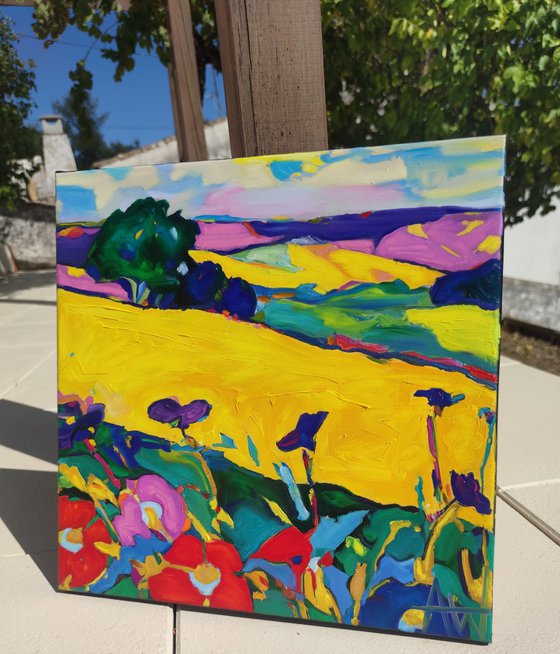 Wildflowers and Wheat Fields