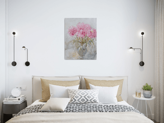 Big pink peonies 19,6x25,6 in