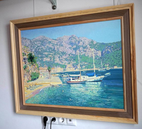 Yachts in the Turunc Koyu harbor