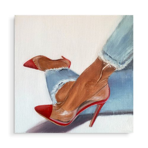 Red heels by VICTO