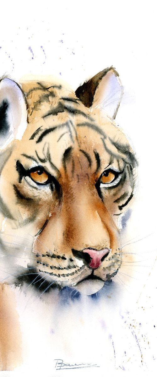 Tiger portrait by Olga Tchefranov (Shefranov)