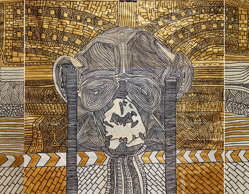 Trinity. Gold  (triptych) by Marat Cherny