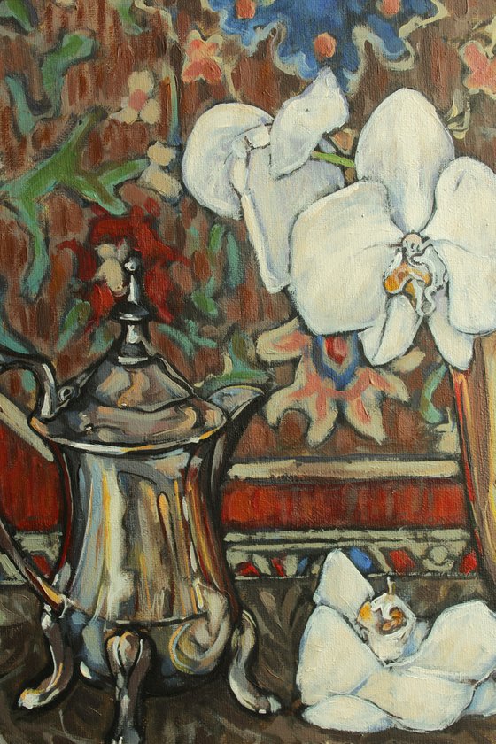 Still life with orchids
