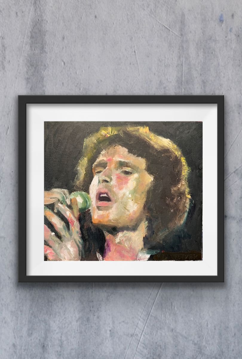The Doors Jim Morrison Light My Fire Oil painting by Ryan Louder