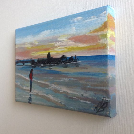 Bournemouth Pier on a mini canvas