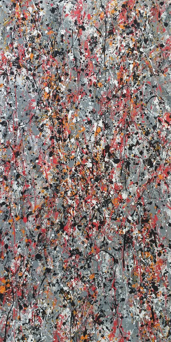 Abstract JACKSON POLLOCK style acrylic on canvas by M.Y.