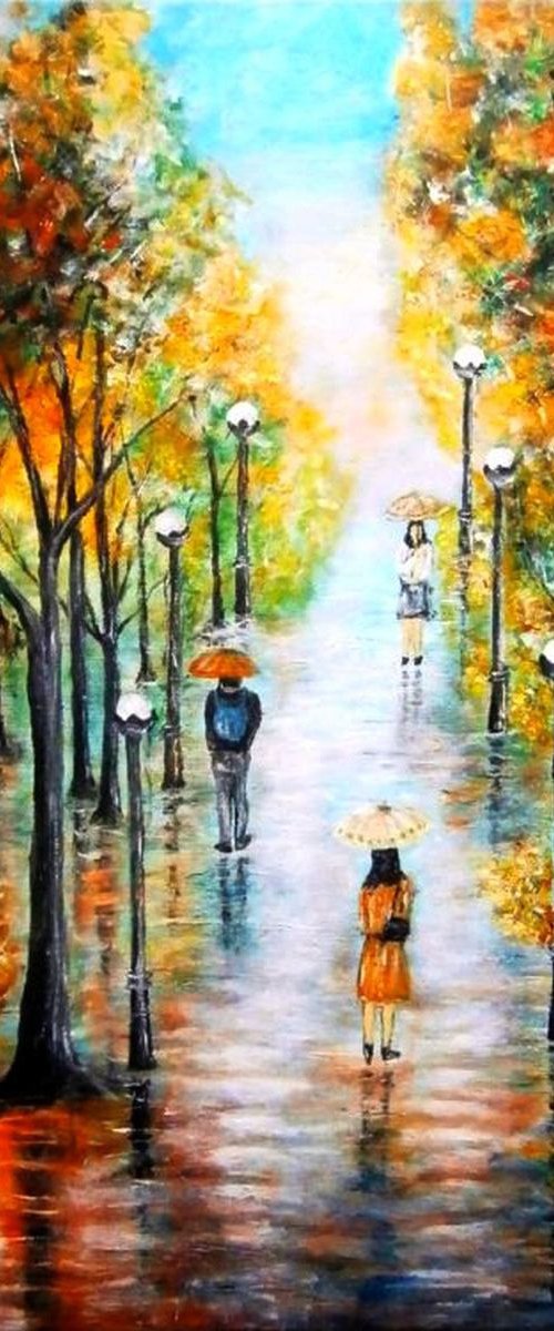 Walk in the rain 2.. by Emília Urbaníková