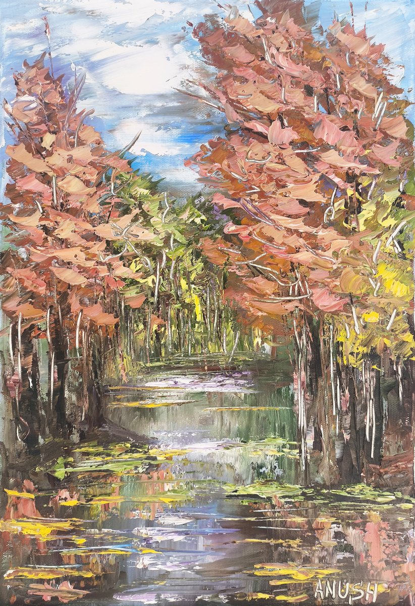 Whispering River Path By Anush Emiryan, 11 X 17, Artwork For Sale On Artfinder