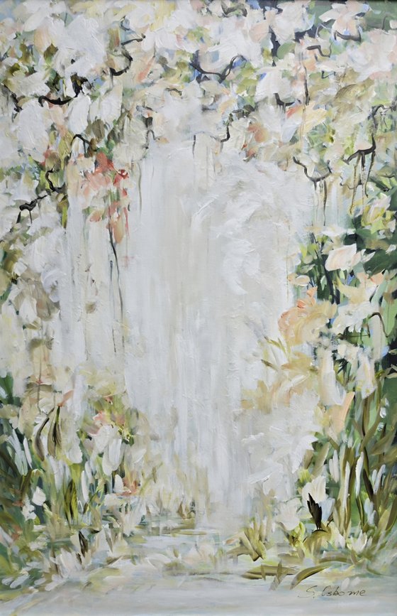 White Blossom Garden Arch