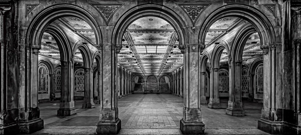 Photorealistic Cityscapes Photograph By Nick Psomiadis, 79 X 35", Bethesda, Original Artwork