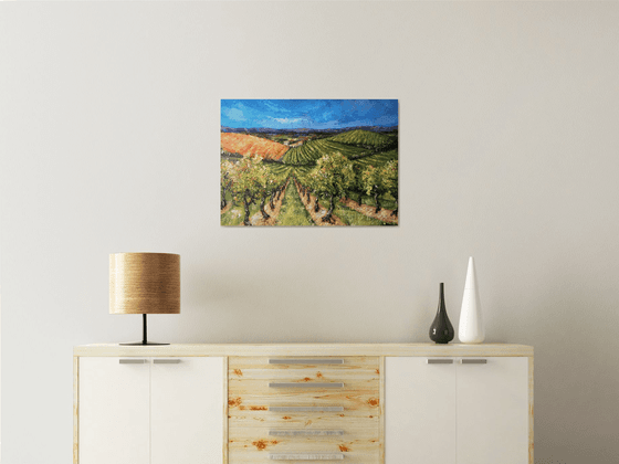 The Vineyard -landscape painting