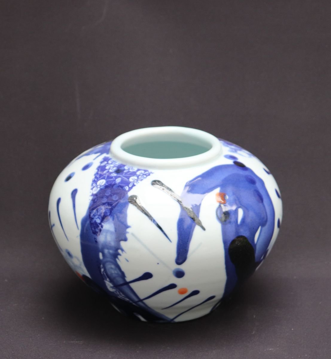 Large round vase by Andrew Matheson RBSA