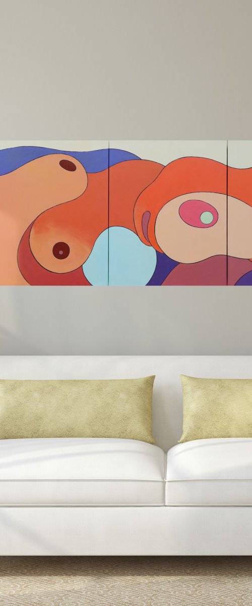 Geometry of Life, triptych by Dima Braga