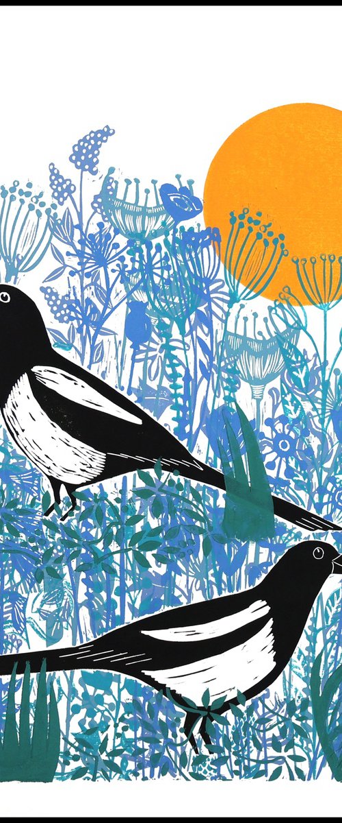 Magpies Morning by Mariann Johansen-Ellis