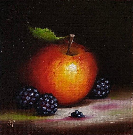 Blackberry Apple still life