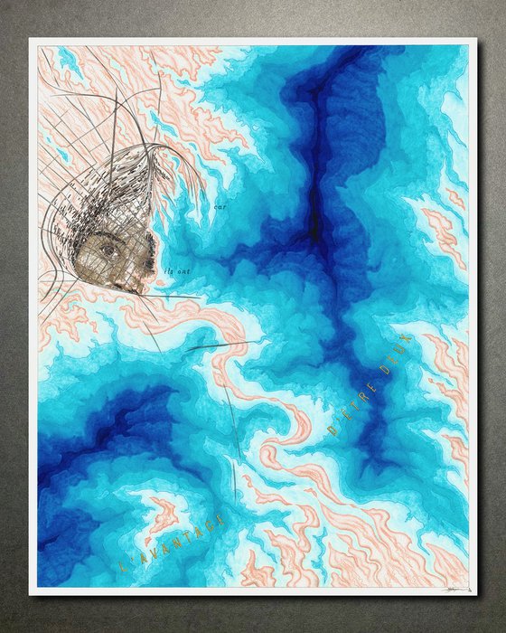 Tombolo ~ hand-drawn imaginary map
