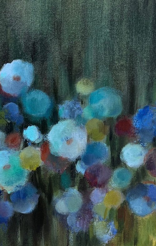 Evening Blue Garden by Silvia  Vassileva