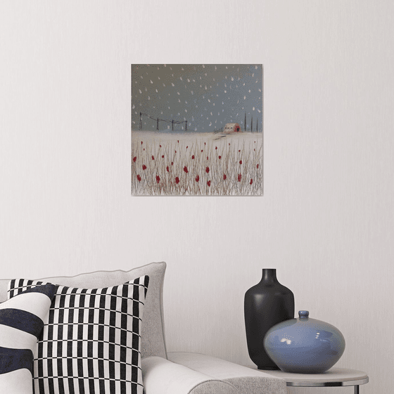 “Snowfall” 40x40x2cm