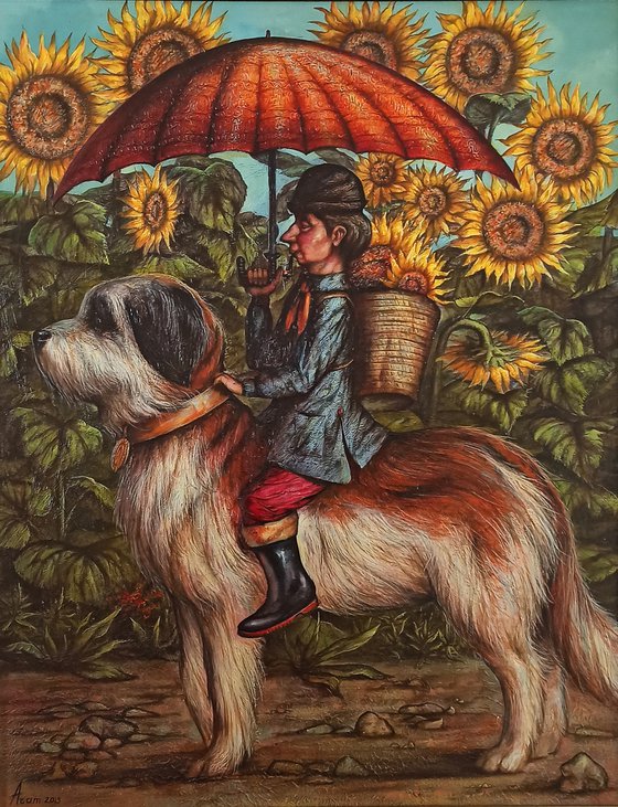 Small farmer 70x90cm ,Acrylic/canvas