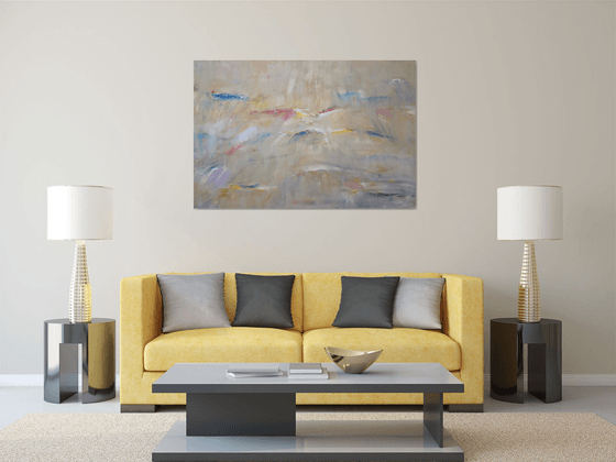 abstract light ( 150x100cm big painting )