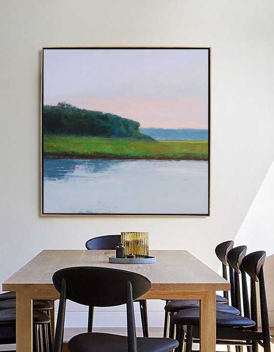 Luminous light 30x30 inch 76x76 cm by Bo Kravchenko