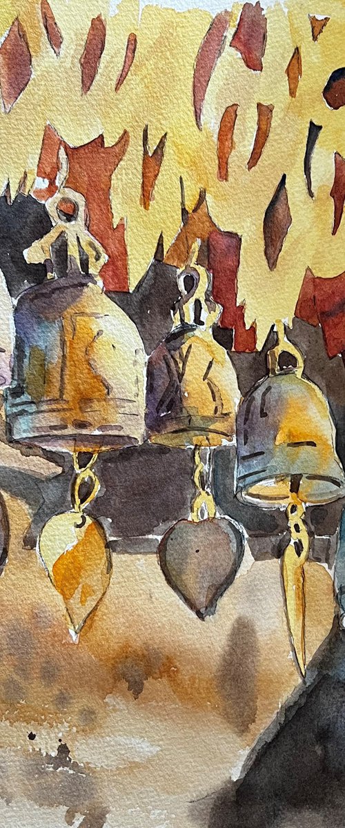Thai Temple Bells by Bronwen Jones