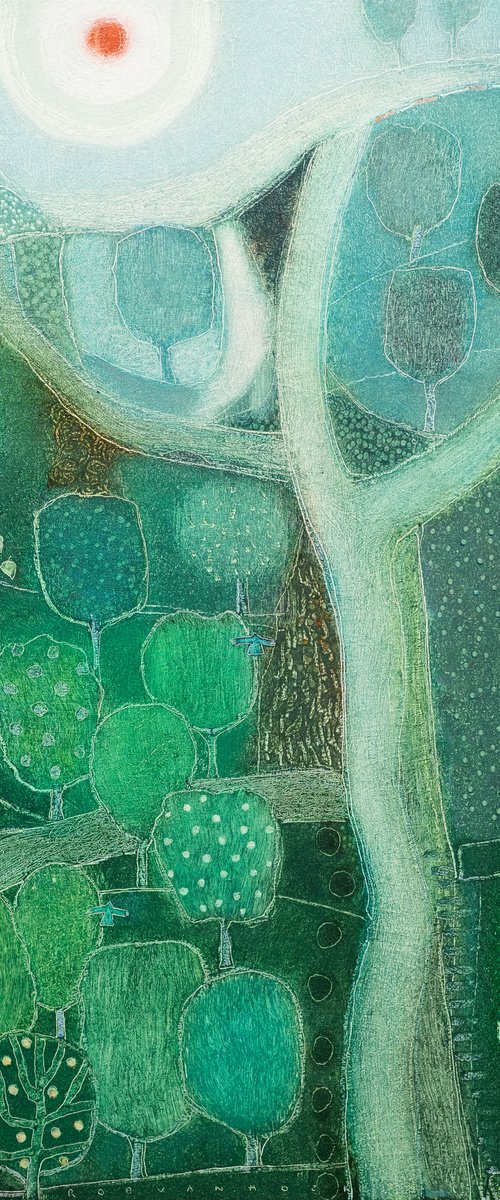 Daylight falls upon the path by Rob   van Hoek