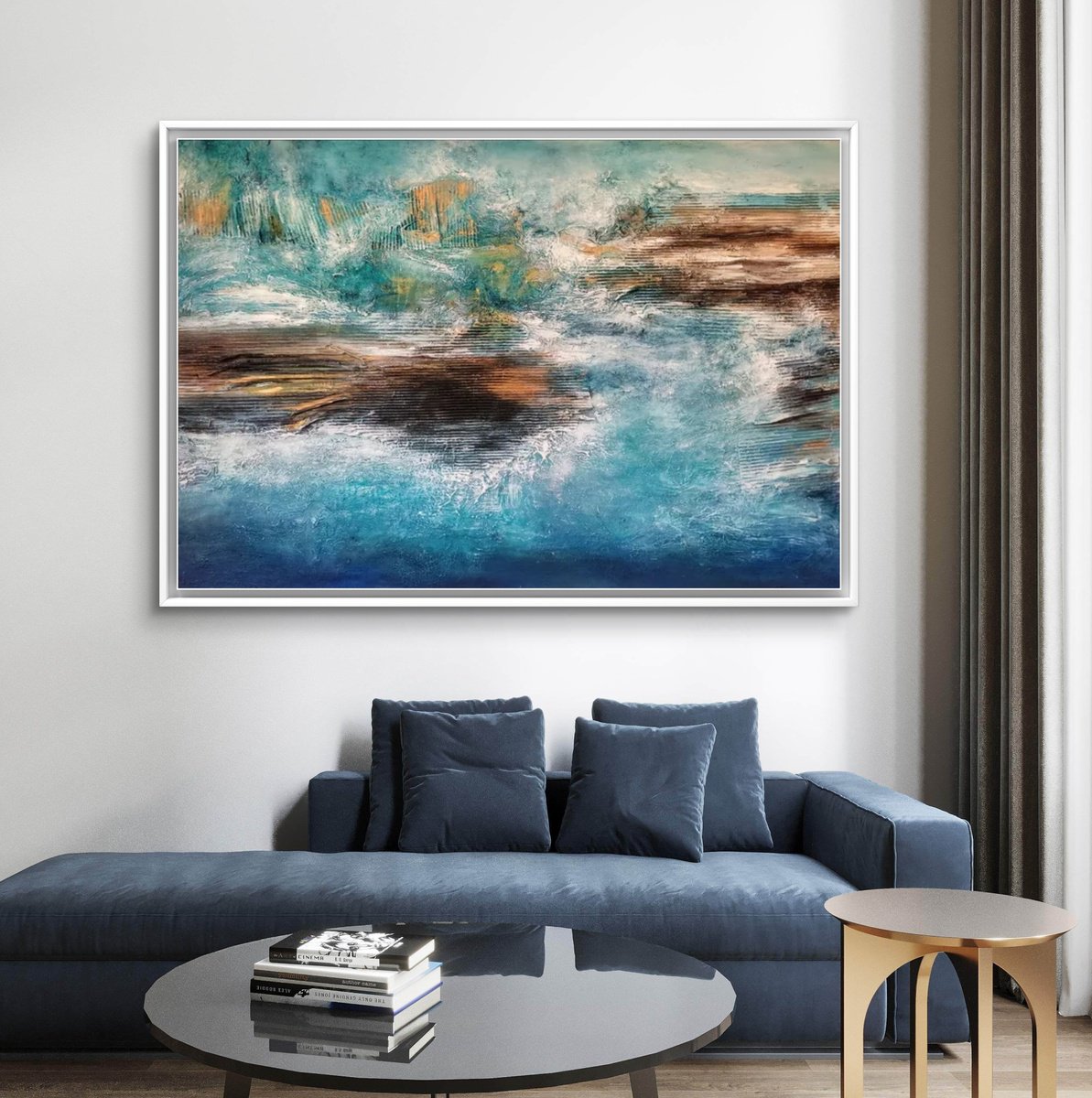 Bora Bora By Alexandra Petropoulou, 59 X 39, Artwork For Sale On Artfinder