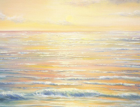 Light over the ocean
