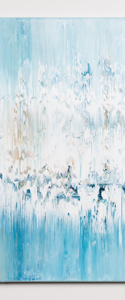 Blue abstract painting GF136 by Radek Smach