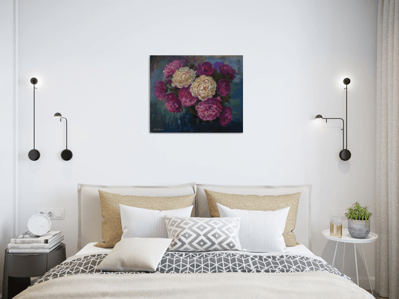 Lush Bouquet Of Peonies painting