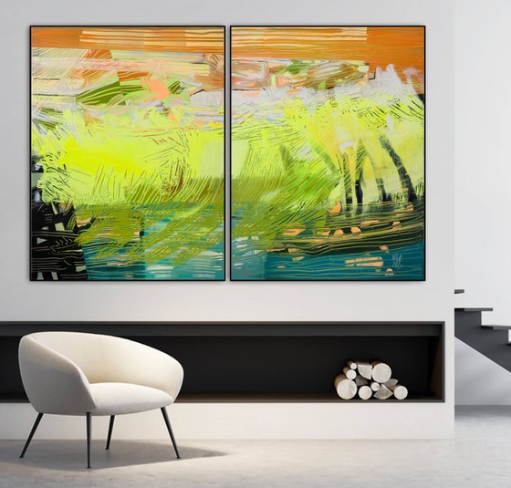 Waiting For Big Wave / Diptych