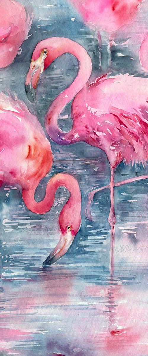Flamingo Lagoon by Arti Chauhan