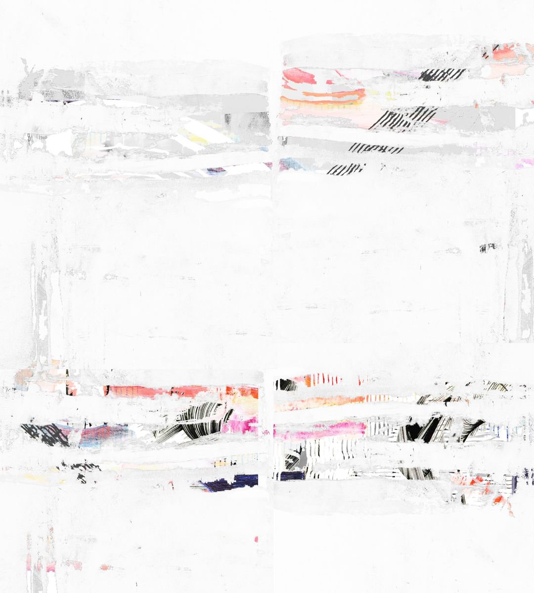 Abstract Limited Edition Print By The Most Active, 19 X 20", Take Your Time To Last, Original Artwork