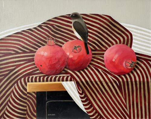 Grenades and a bird by Kseniya Berestova