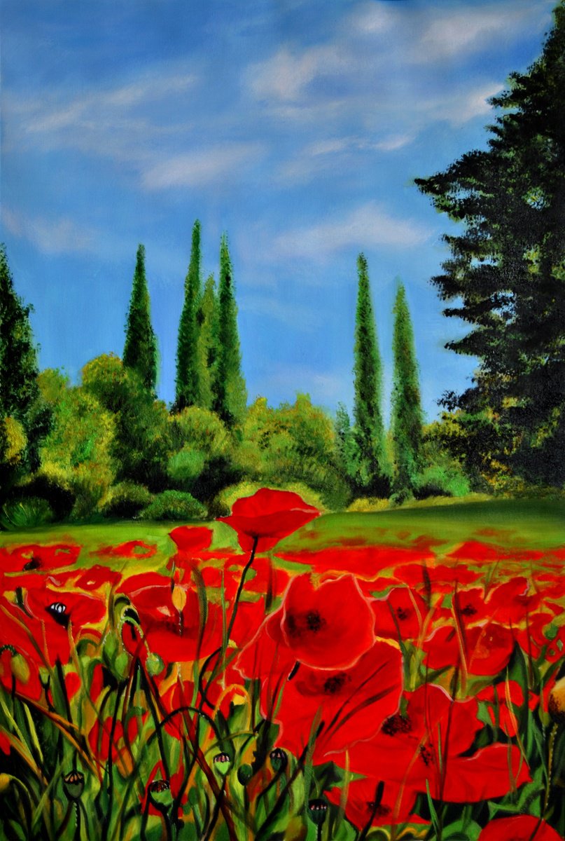 Tuscany Landscape Ii By Simona Tsvetkova, 16 X 24, Artwork For Sale On Artfinder