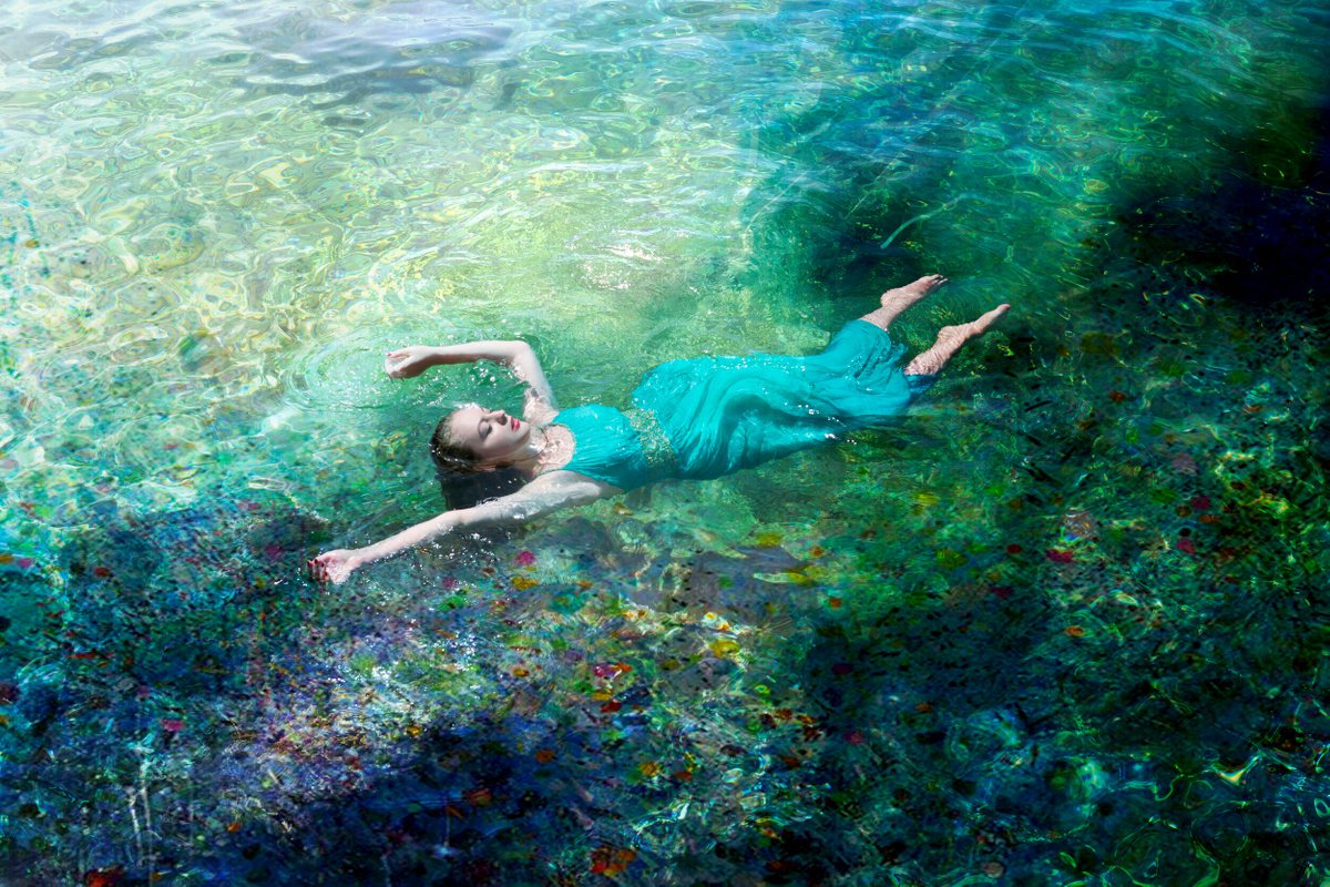 Impressionistic Photograph , Mermaid In Ibiza I By Viet Ha Tran, 64 X 43, Artwork For Sale On Artfinder