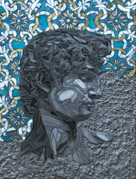 Mosaic portrait art David