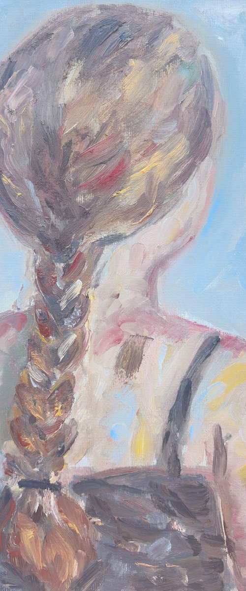 Girl with Braid by Katia Ricci