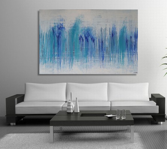 Ice Waterfall (150 x 100 cm) XXL (60 x 40 inches)