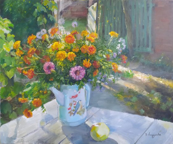 Flowers in the village
